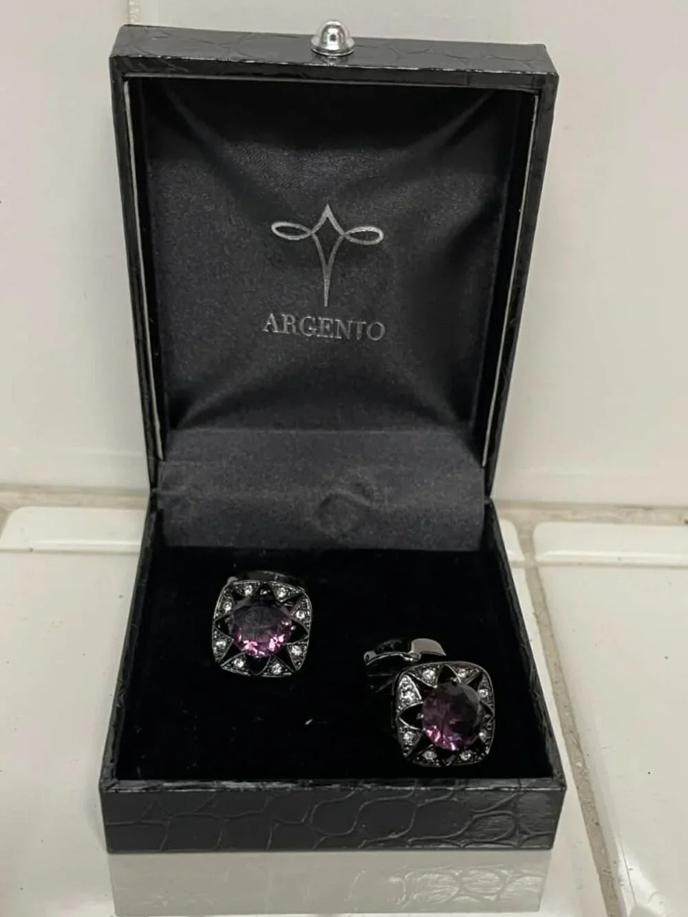 Argento cuff links